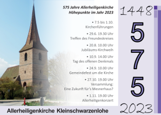 Postkarte 575 Jahre Allerheiligenkirche